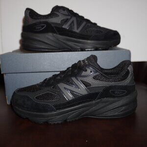 New Balance 990v6 Triple Black Size 13 PC990BB6 990 V6 Kids Running Shoes